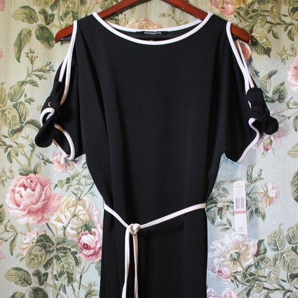 Sharagano Dresses & Skirts - Sharagano Stretch Black Career Dress